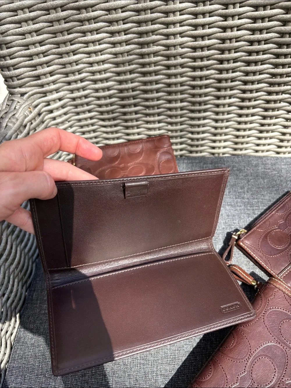 Coach leather set